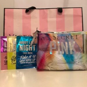Victoria’s Secret PINK beauty bag & 3 face masks